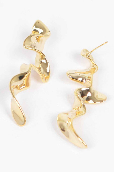 Metal Gold Plated Earring
