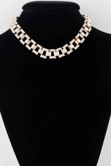 Jeweled Box Chain Necklacee