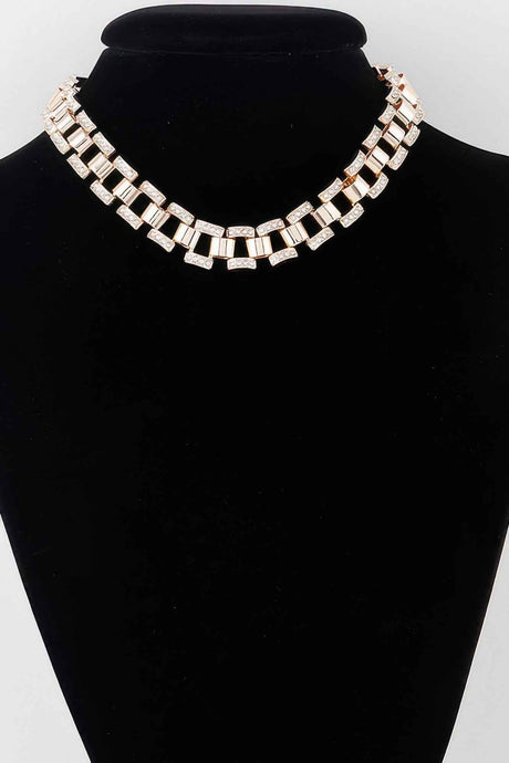 Jeweled Box Chain Necklacee