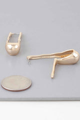 Shiny Melt Hoop Earrings