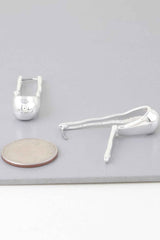 Shiny Melt Hoop Earrings