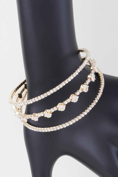 Triple Cubic Zirconia Bracelet