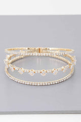 Triple Cubic Zirconia Bracelet