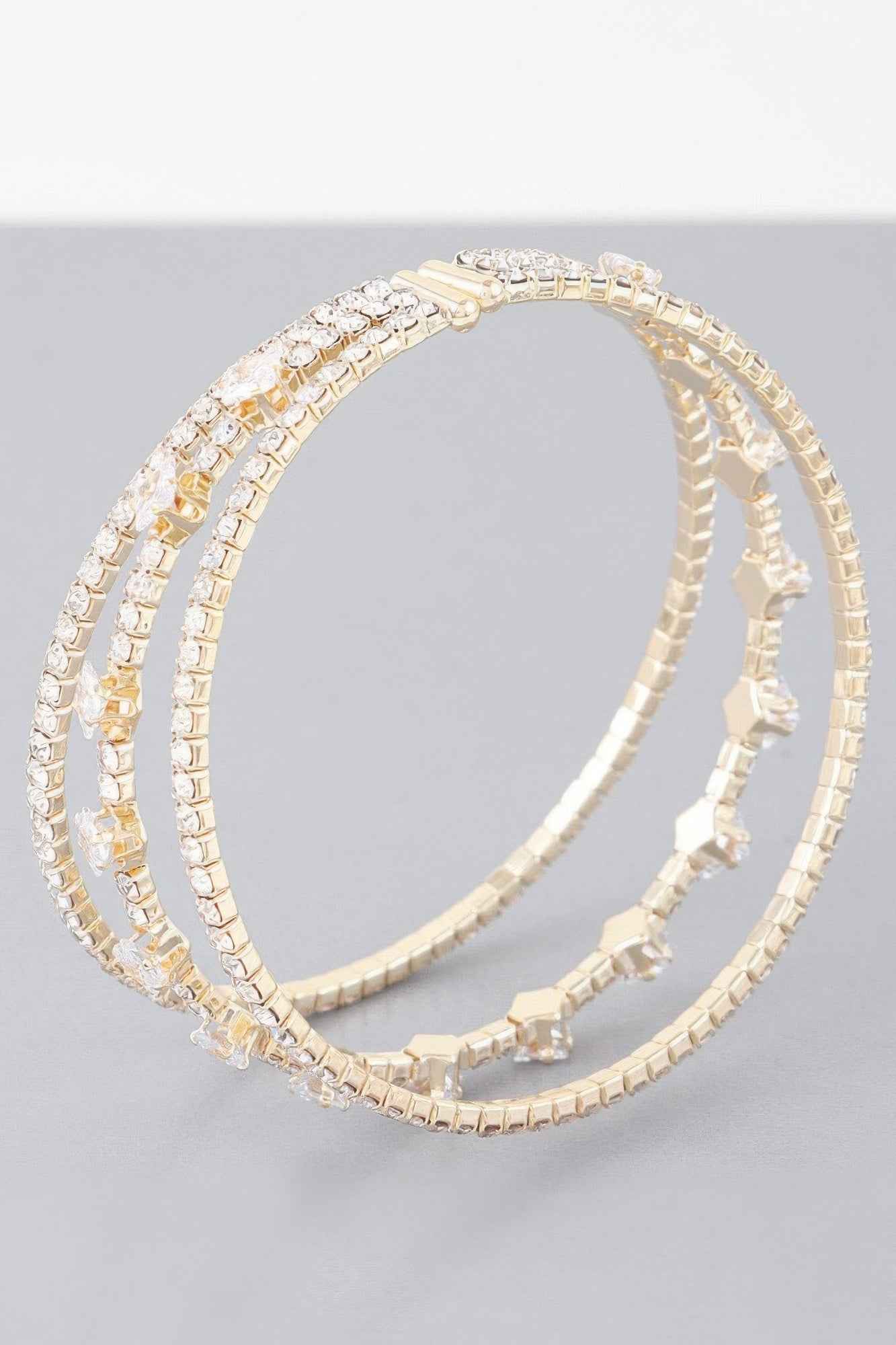 Triple Cubic Zirconia Bracelet