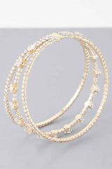 Triple Cubic Zirconia Bracelet