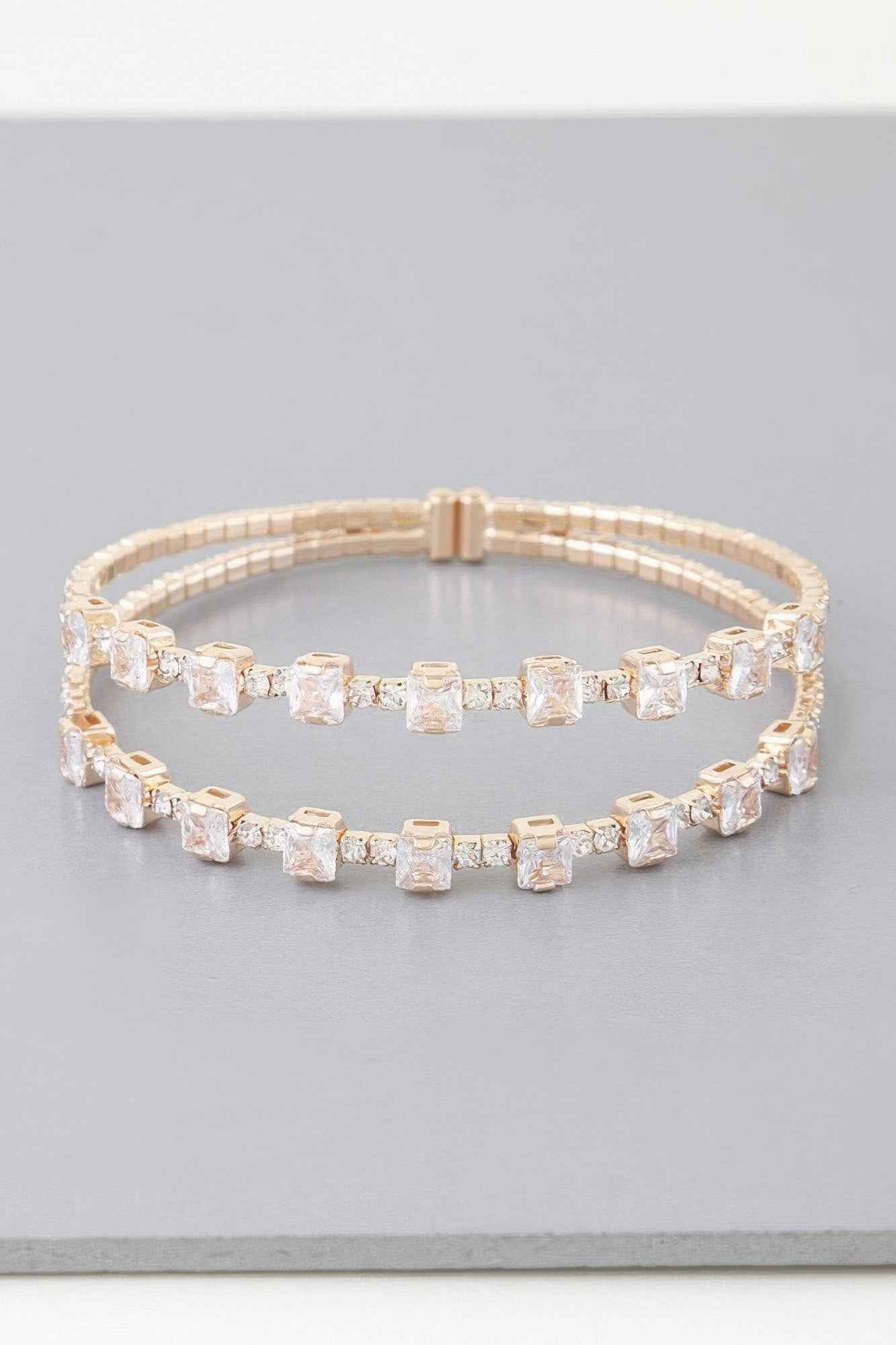 Double Cubic Zirconia Bracelet