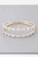 Double Cubic Zirconia Bracelet