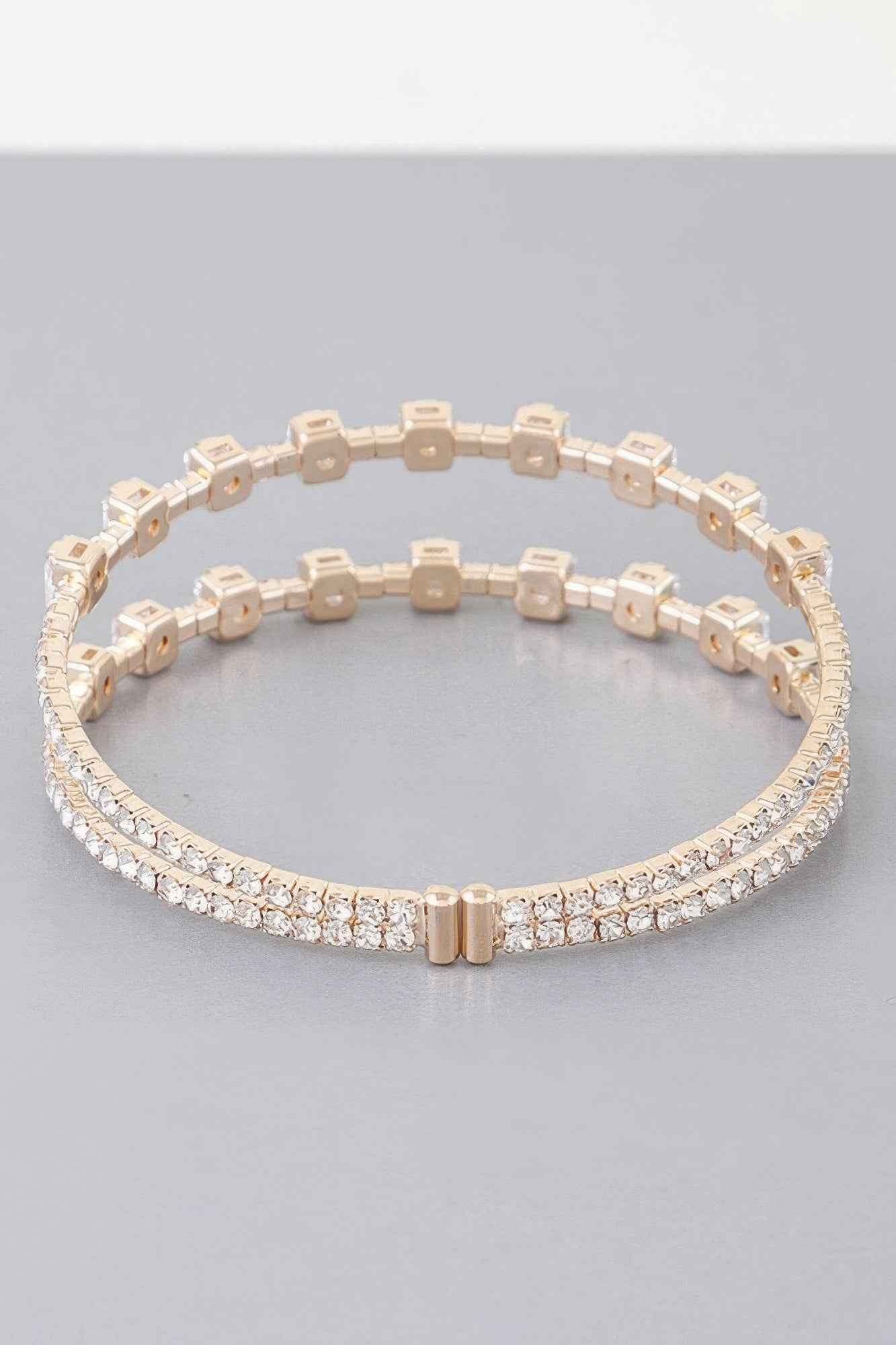 Double Cubic Zirconia Bracelet
