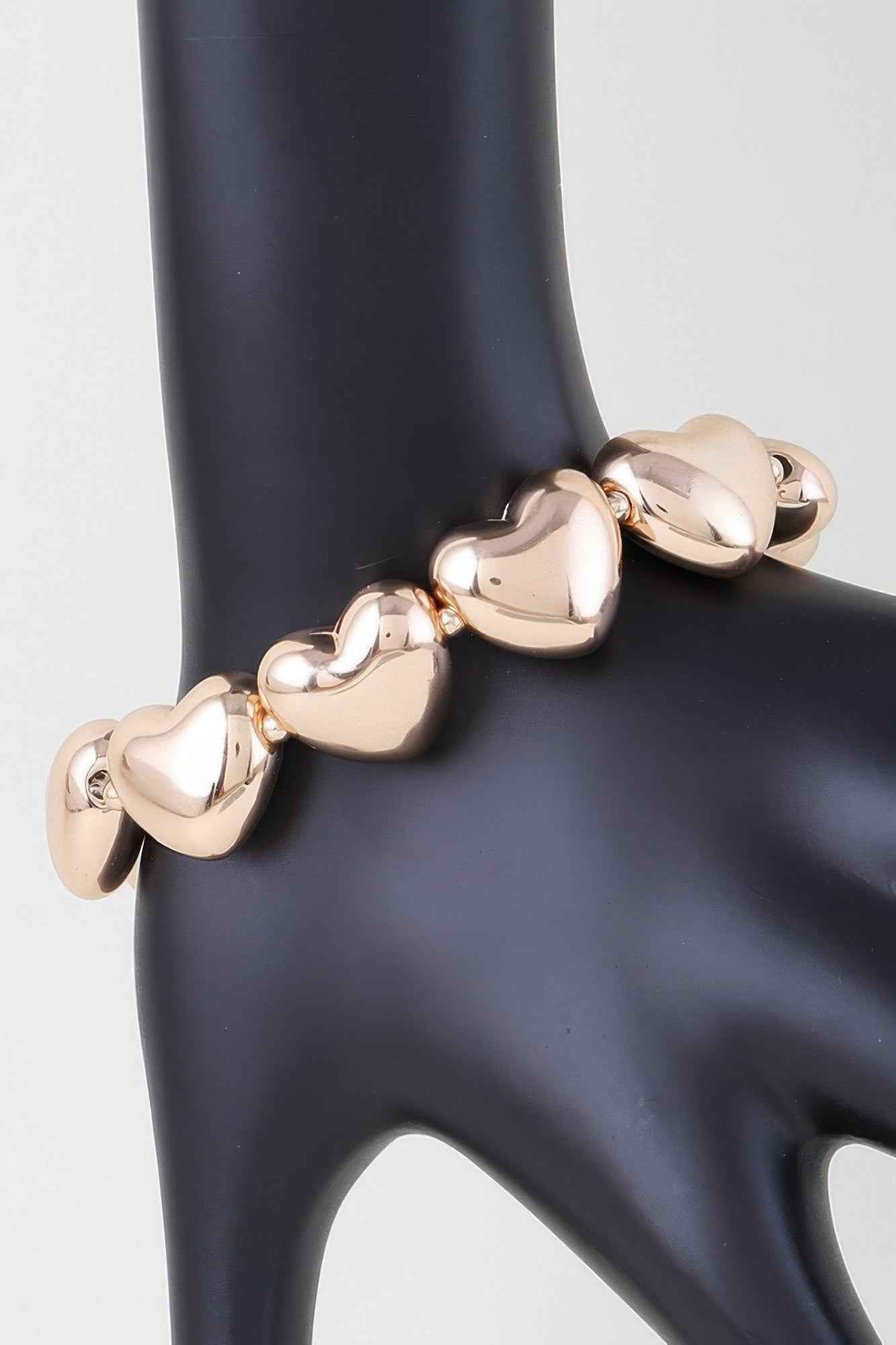 Shiny Heart Charm Bracelet