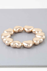 Shiny Heart Charm Bracelet