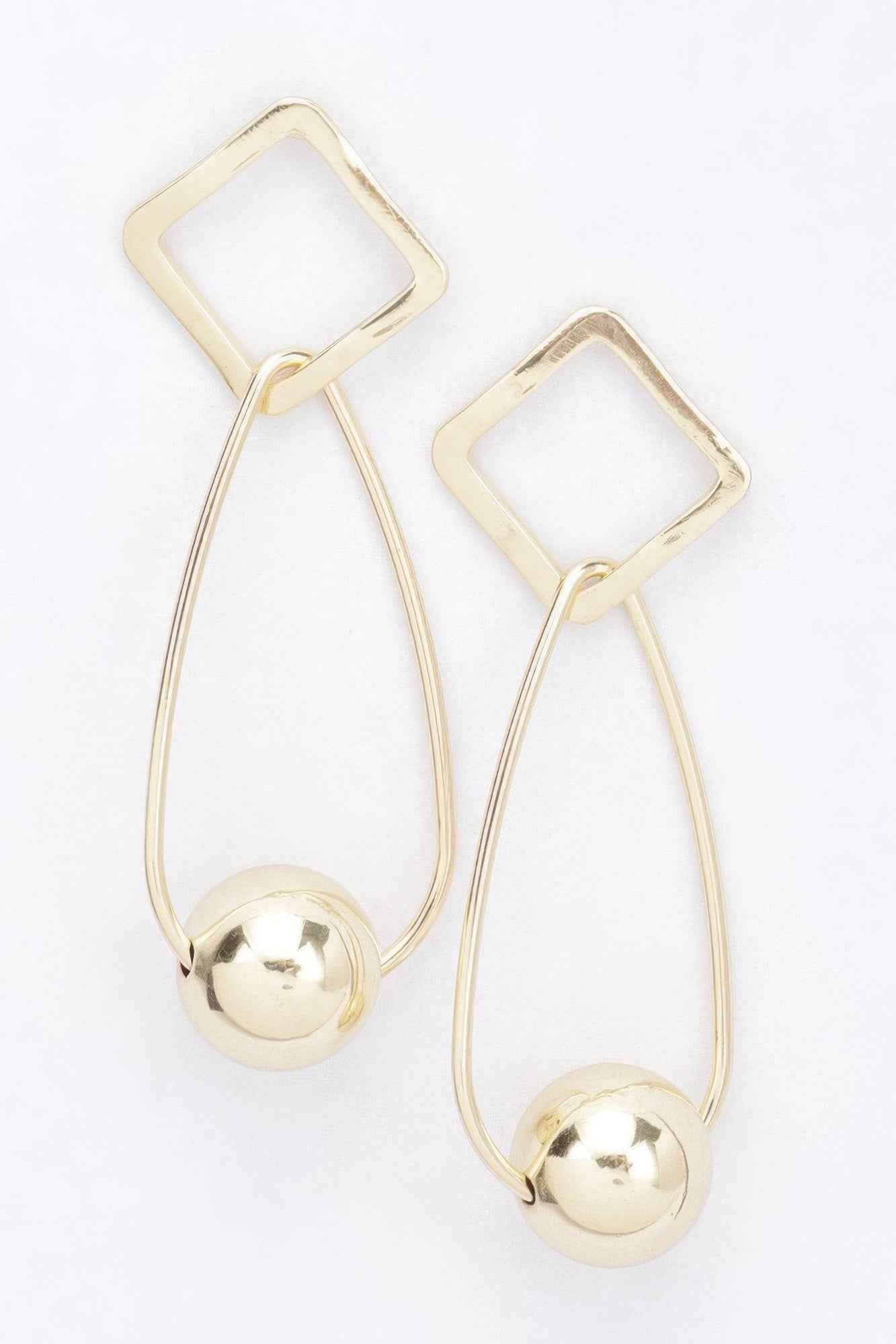 Gold Plated Metal Earring