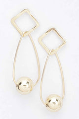 Gold Plated Metal Earring
