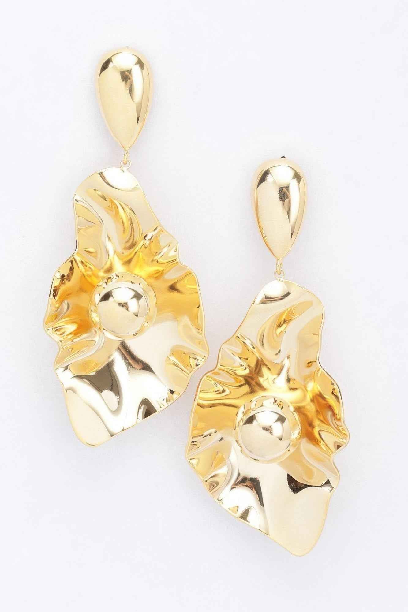 Gold Plated Metal Earring