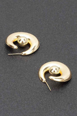 Gold Plated Metal Earring