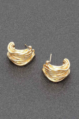 Gold Plated Metal Earring
