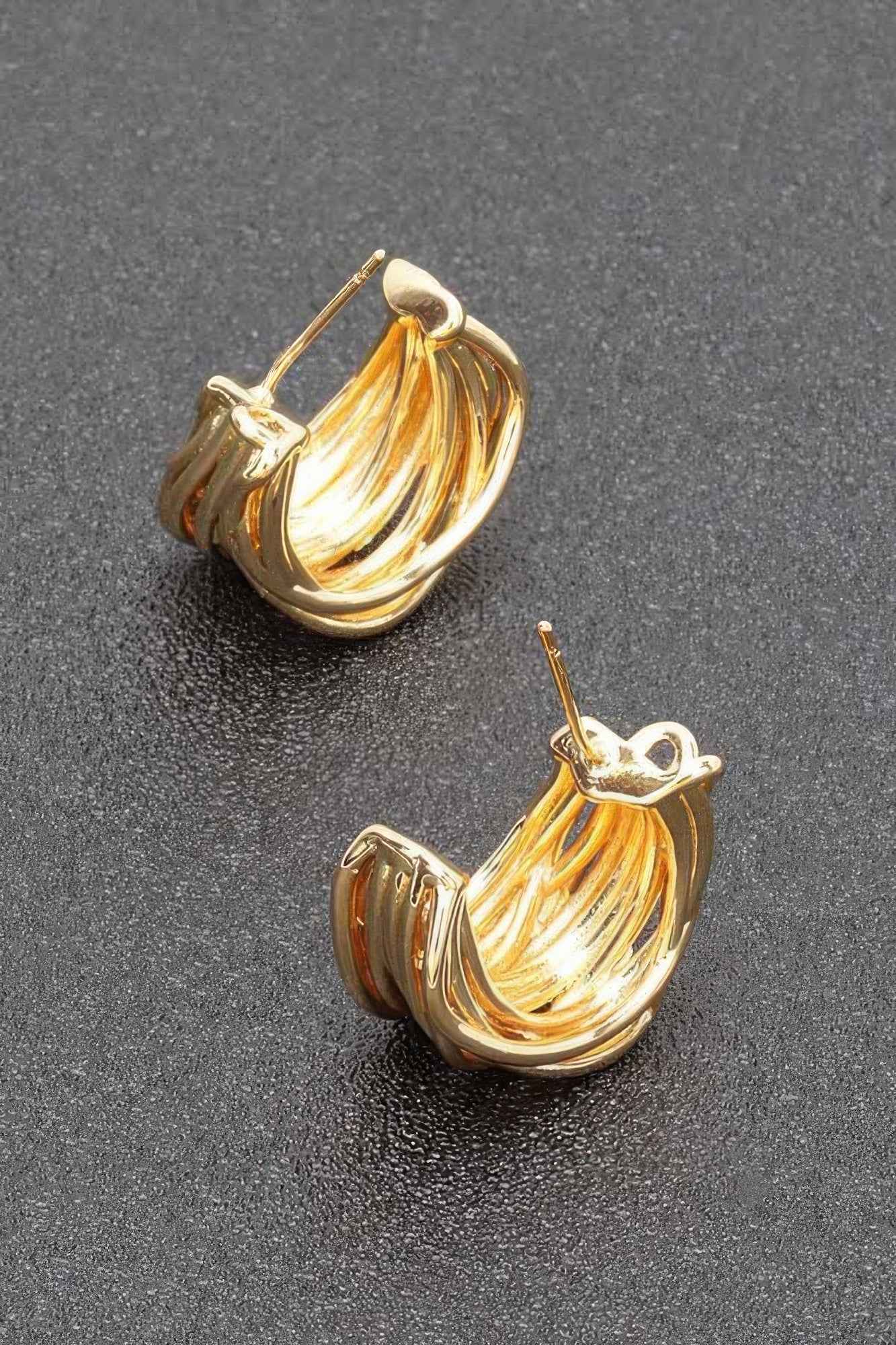 Gold Plated Metal Earring