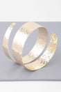 Hammered Wrap Around Cuff Bracelet