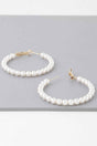 Multi Pearl Hoop Earrings