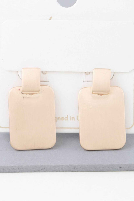 Modern Flat Cubic Earrings