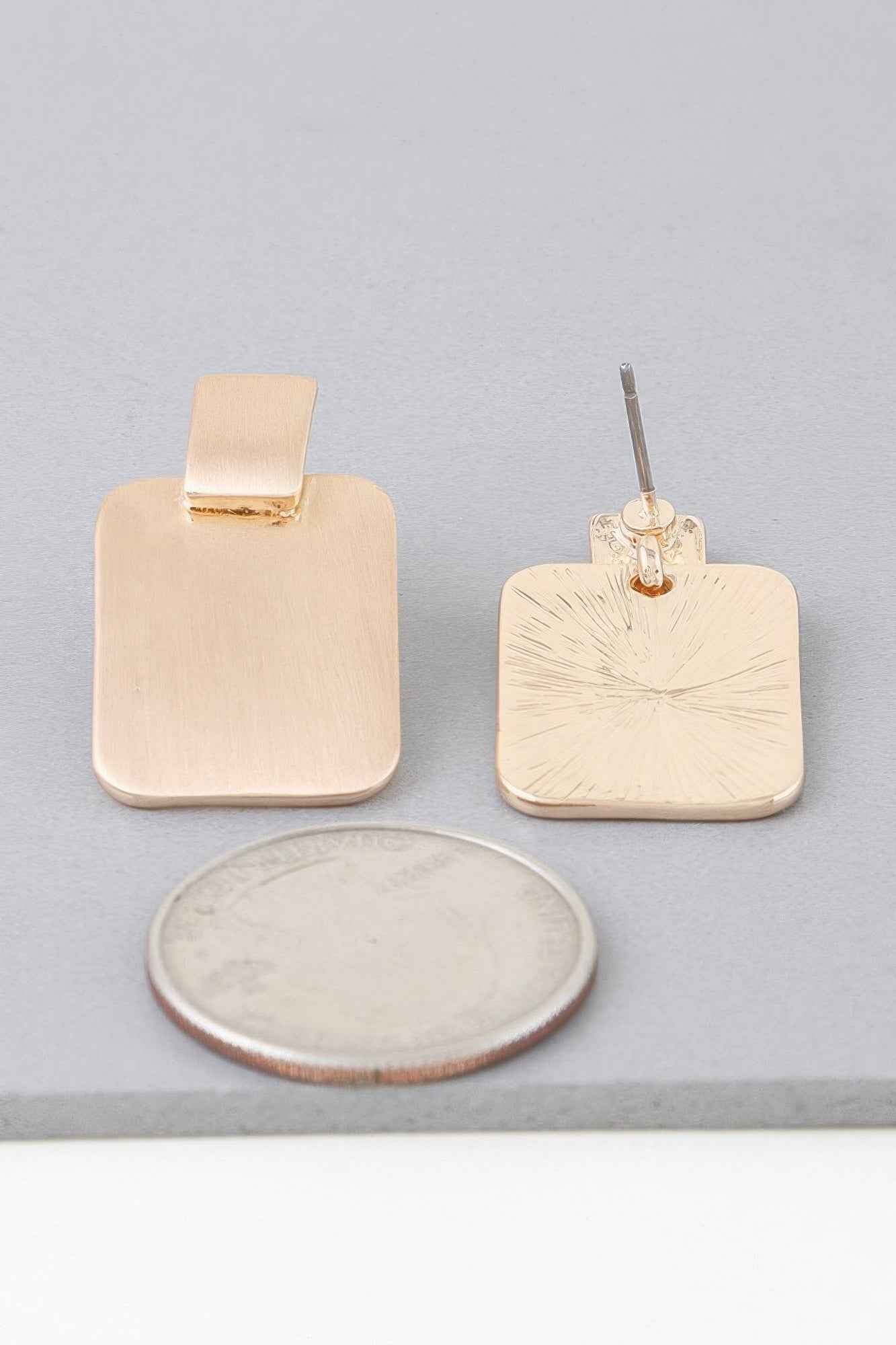 Modern Flat Cubic Earrings