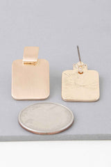 Modern Flat Cubic Earrings