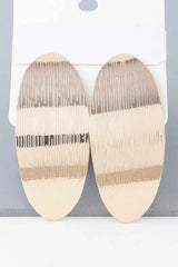 Shiny Curved Peel Earrings