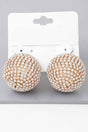 Bejeweled Rhinestone Disco Earrings