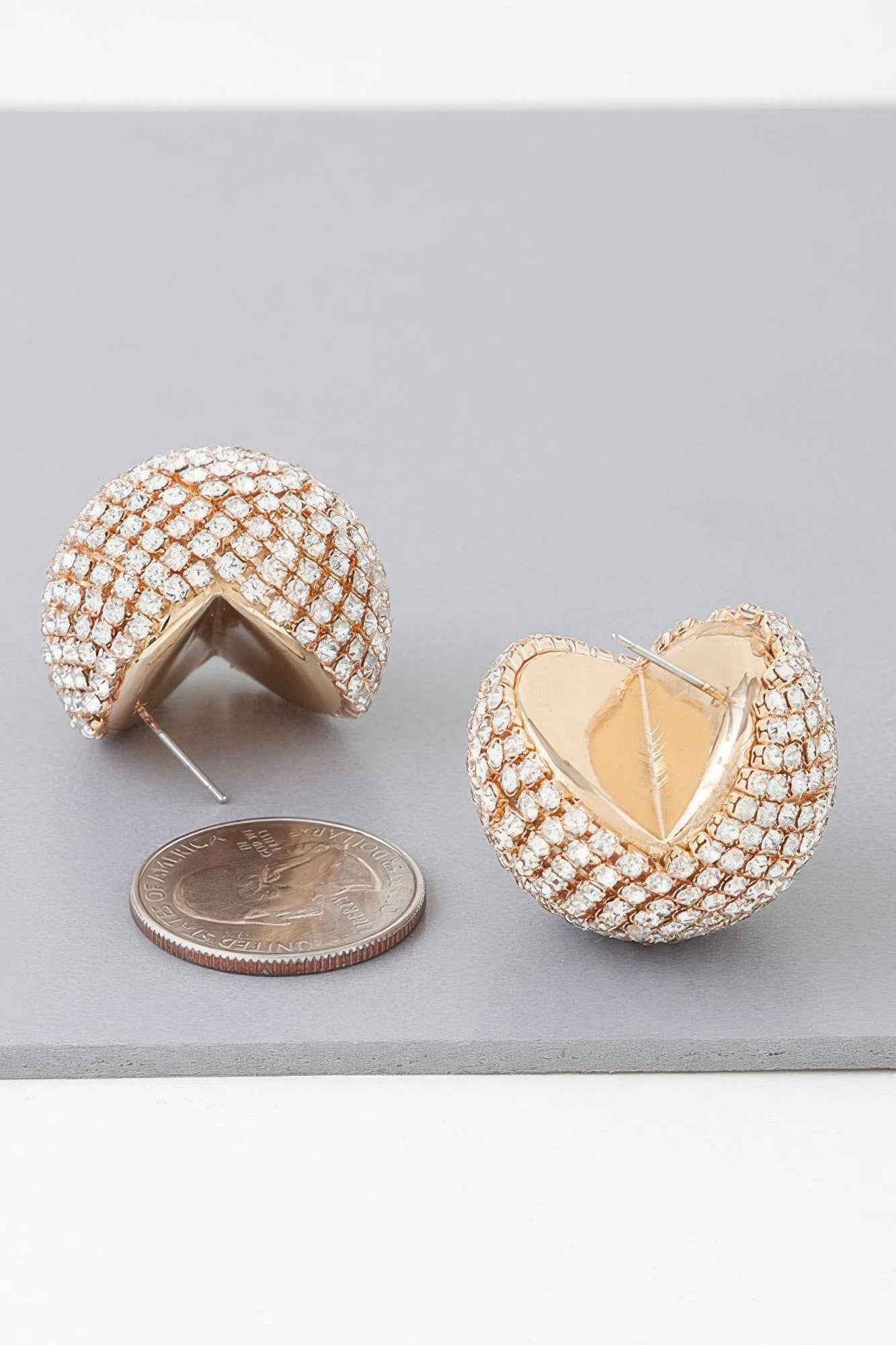 Bejeweled Rhinestone Disco Earrings