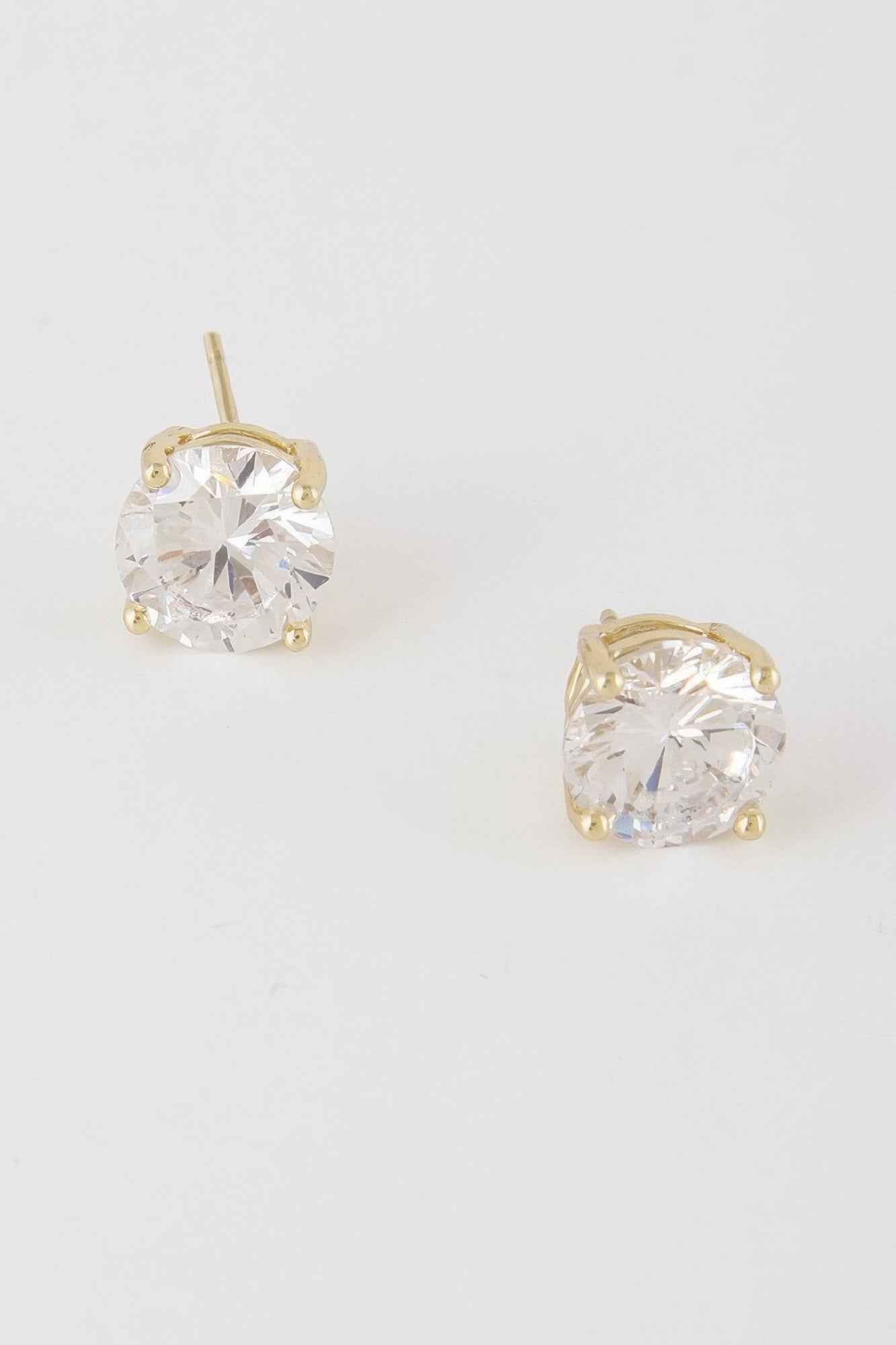 Silver Cubic Zirconia Rhinestone Earrings