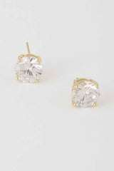 Silver Cubic Zirconia Rhinestone Earrings