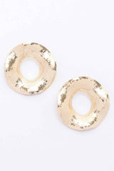Metal Gold Dip Earring