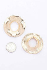 Metal Gold Dip Earring