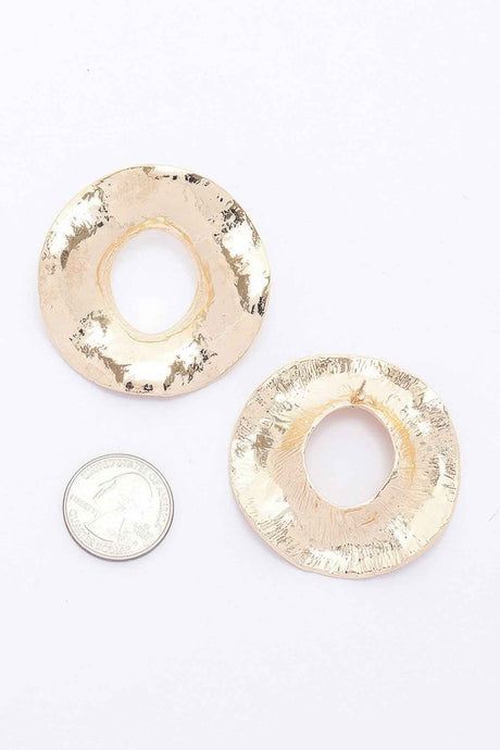 Metal Gold Dip Earring