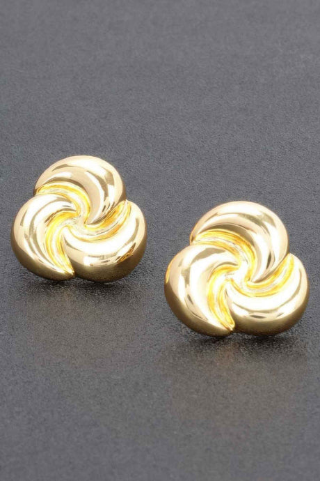 Metal Gold Dip Earring