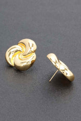 Metal Gold Dip Earring