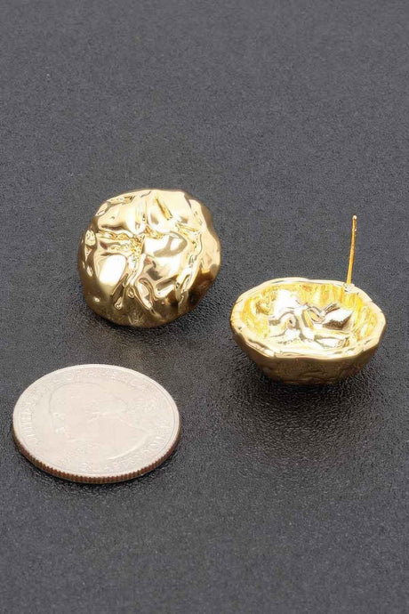 Metal Gold Dip Earring