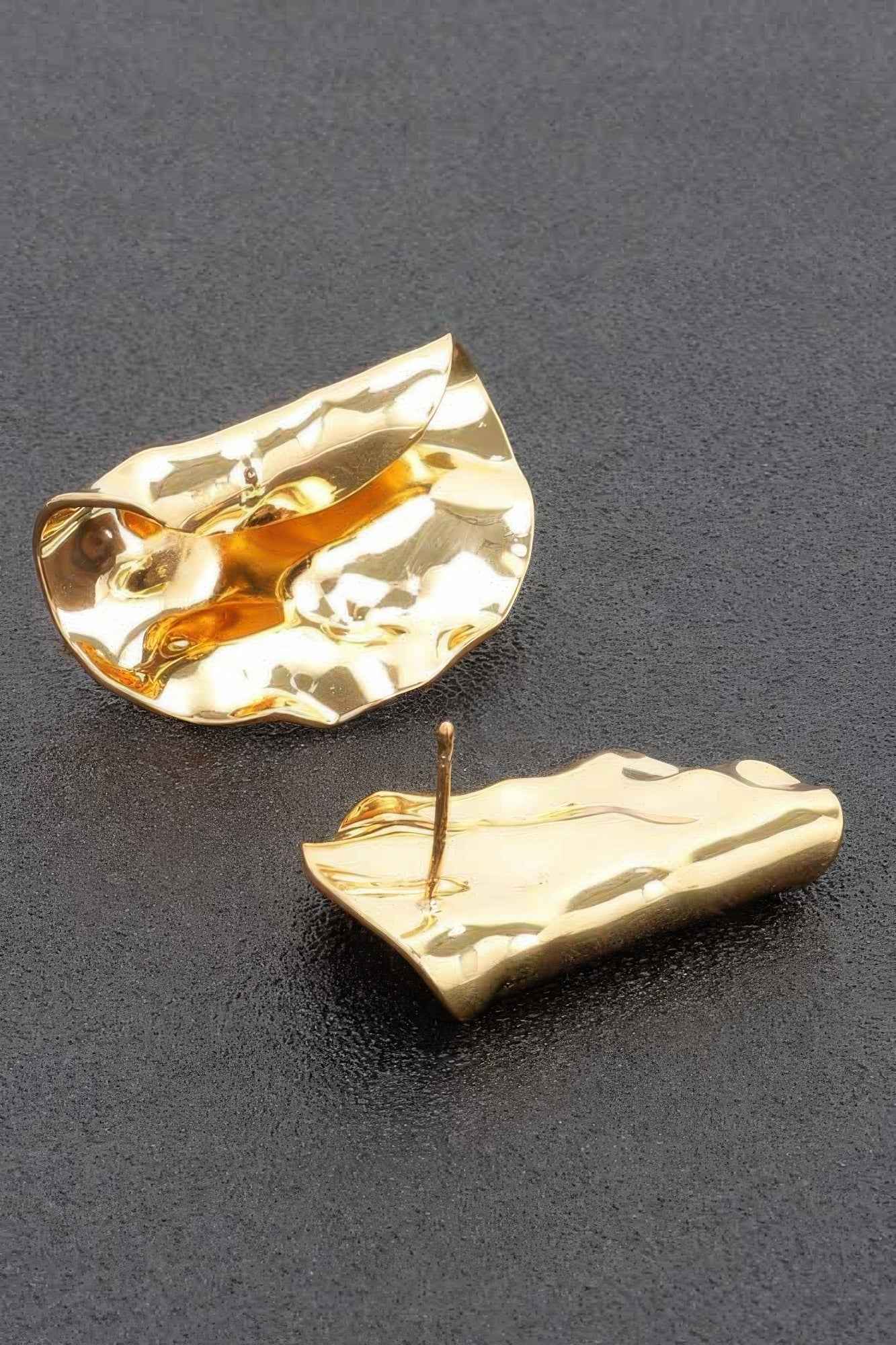 Metal Gold Dip Earring