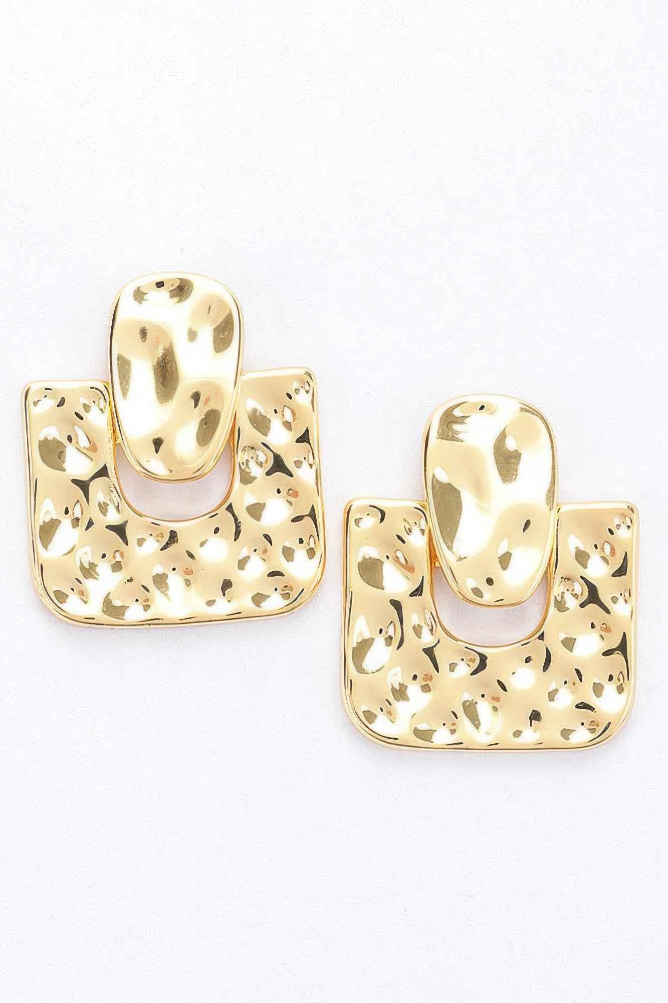 Metal Gold Dip Earring