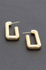 Metal Gold Dip Earring