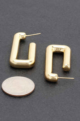 Metal Gold Dip Earring
