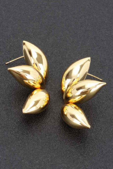 Metal Gold Dip Earring