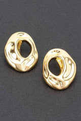 Metal Gold Dip Earring
