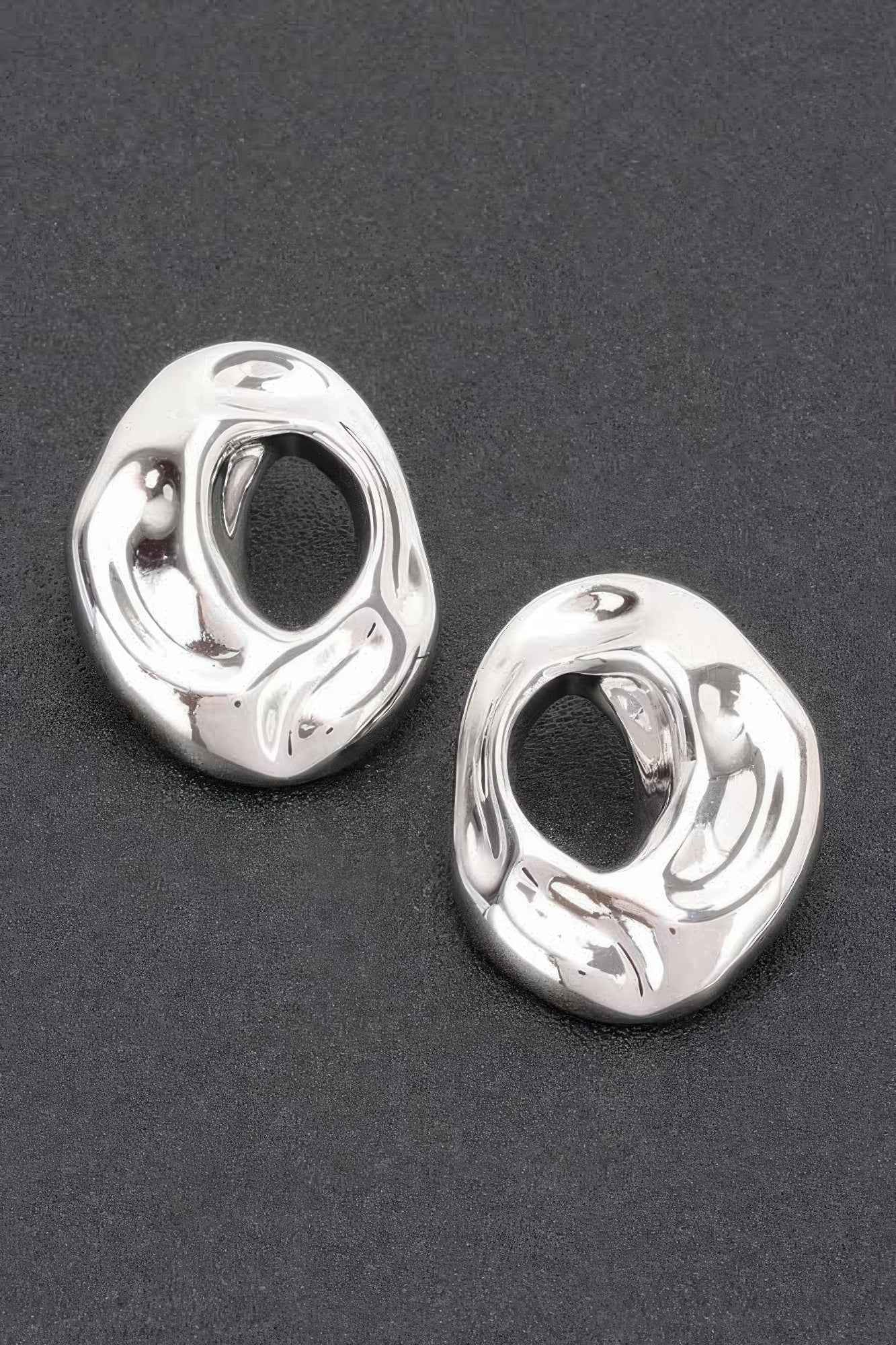 Metal Gold Dip Earring