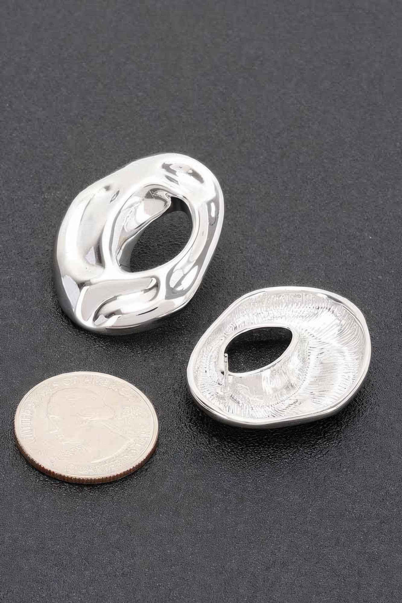 Metal Gold Dip Earring