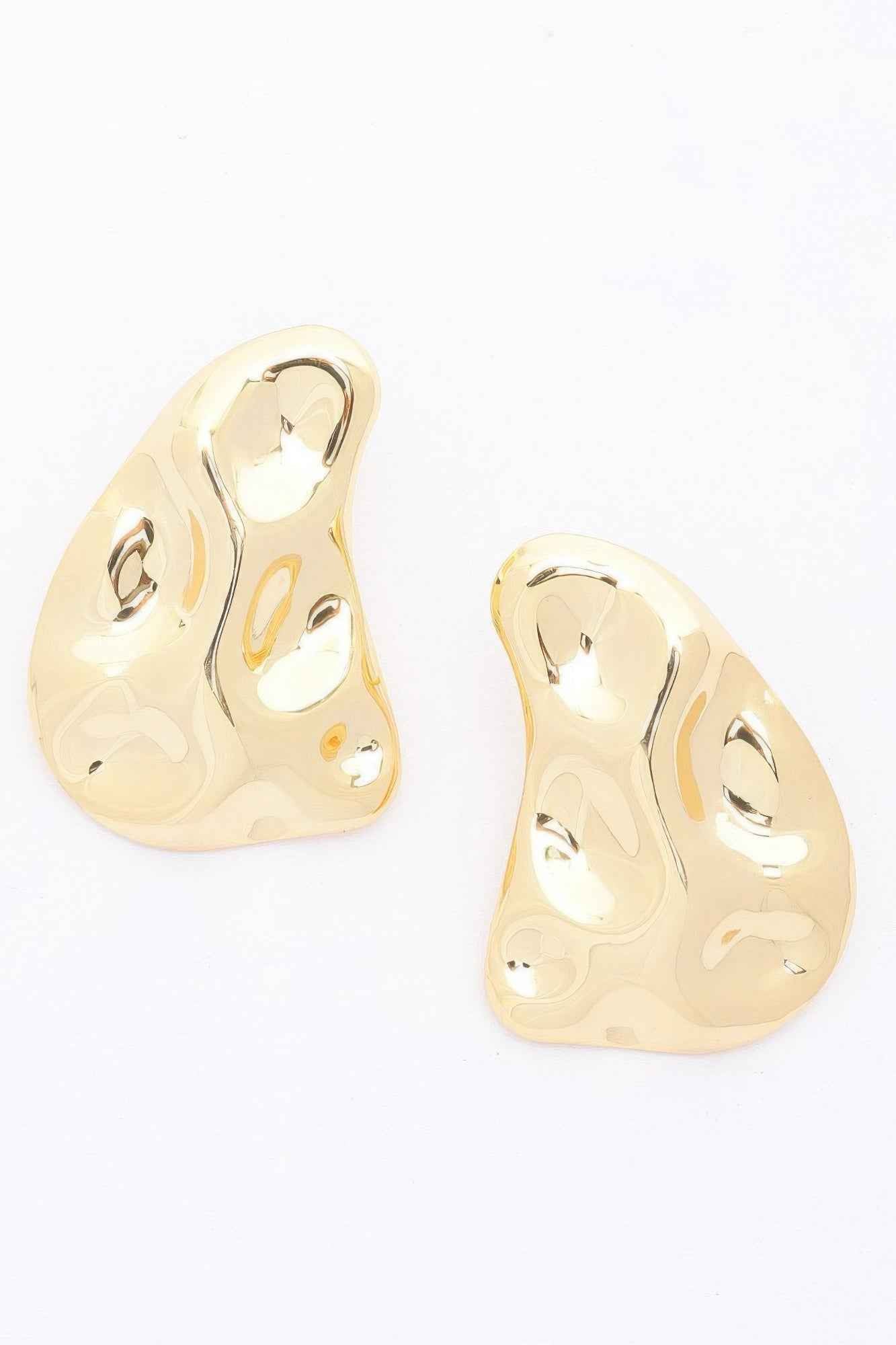 Metal Gold Dip Earring