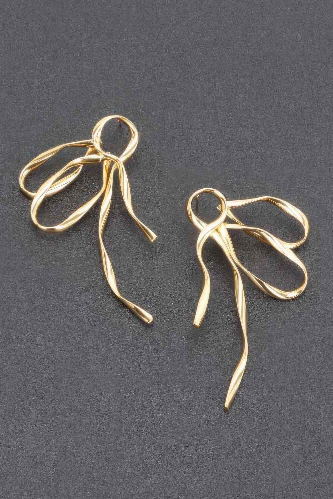 Metal Gold Dip Earring