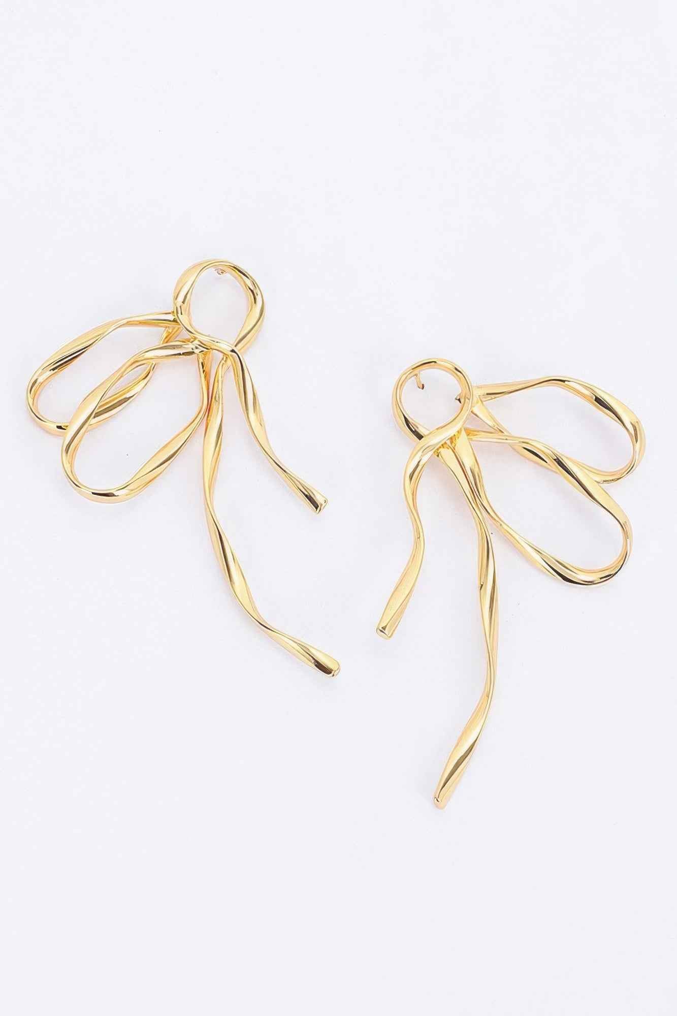 Metal Gold Dip Earring