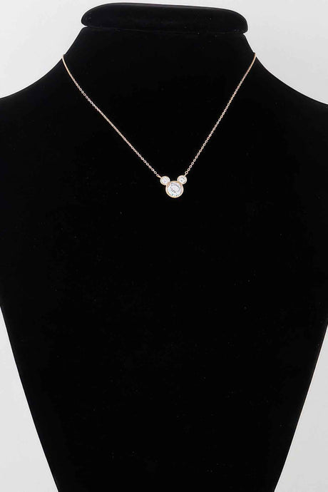 Crystal Mickey Chain Necklace