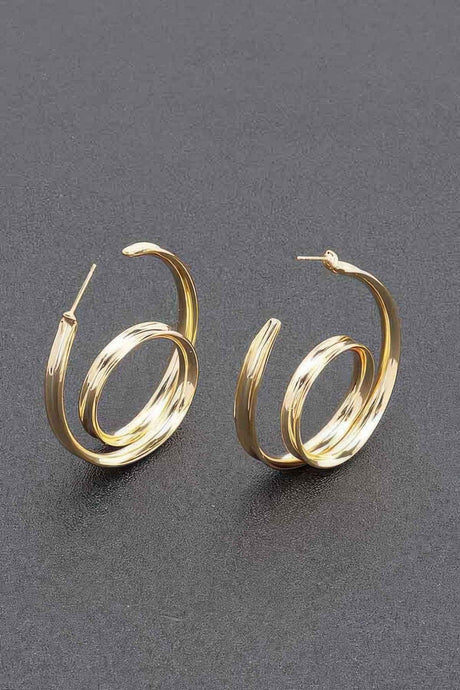 Gold Plated Metal Earring