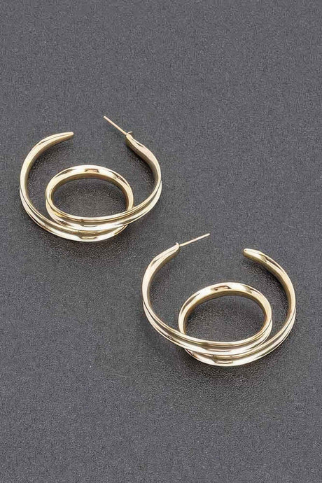 Gold Plated Metal Earring
